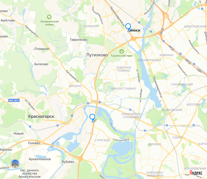 Карта торговых объектов